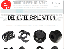 Tablet Screenshot of gujaratrubber.com